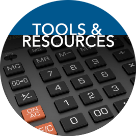 ToolsResources link to tools and resources page